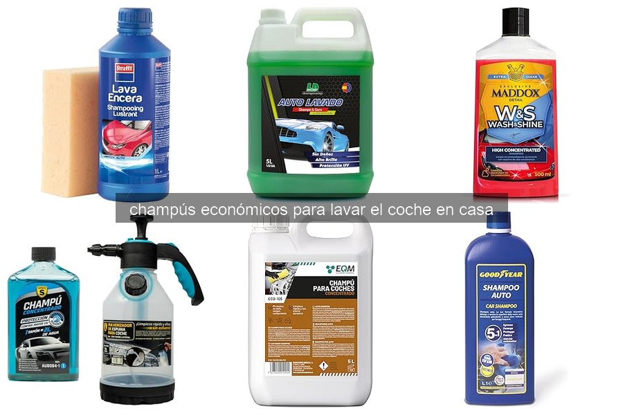 Errores comunes al usar champús económicos para lavar el coche