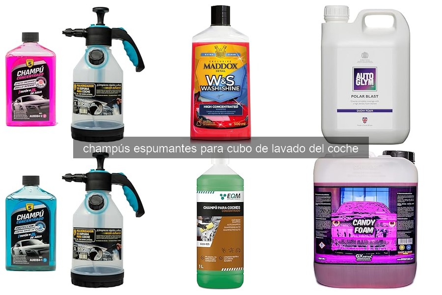 Errores comunes al usar champús espumantes en el lavado de coches