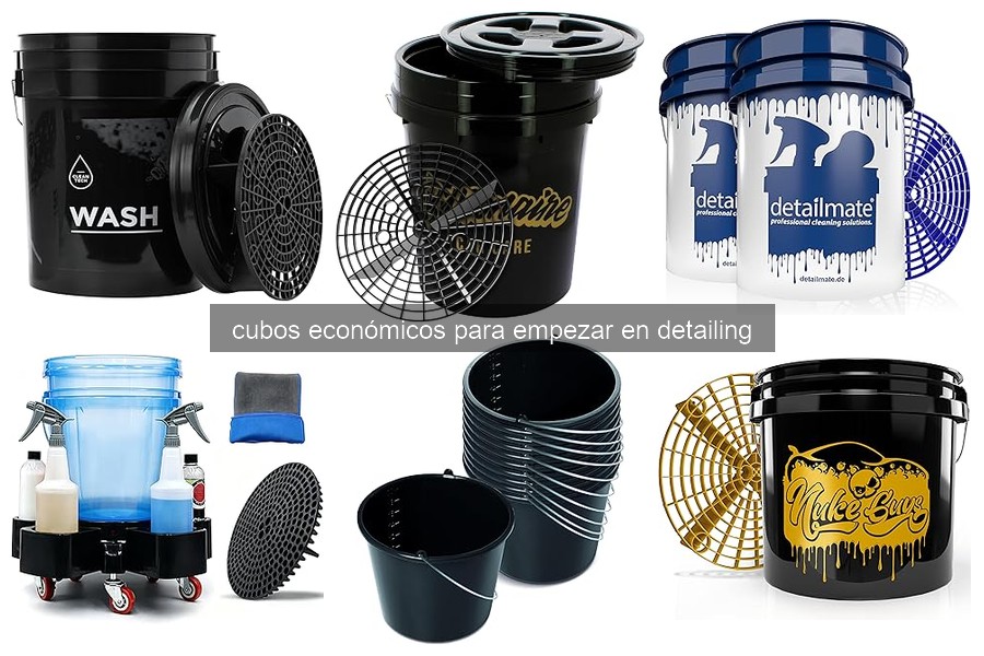 Errores comunes al usar cubos económicos en detailing