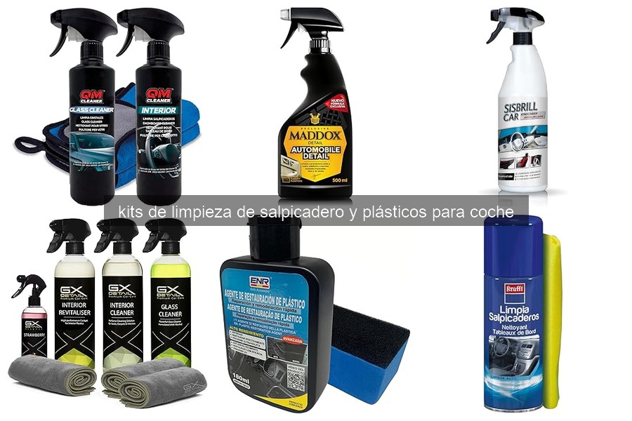 Errores comunes al usar kits de limpieza de salpicadero