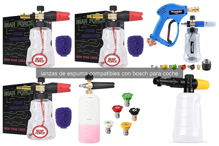 Errores comunes al usar lanzas de espuma con Bosch