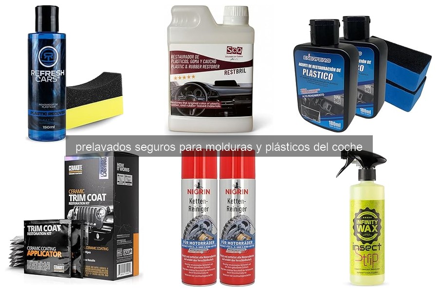 Errores comunes al usar prelavados en molduras de coche