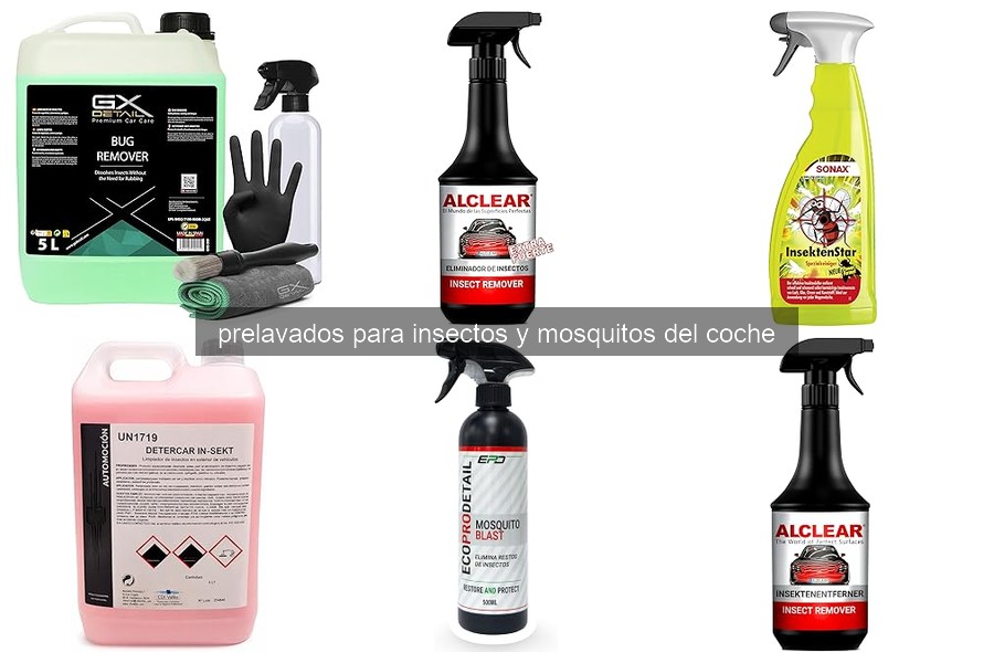 Errores comunes al usar prelavados para insectos del coche
