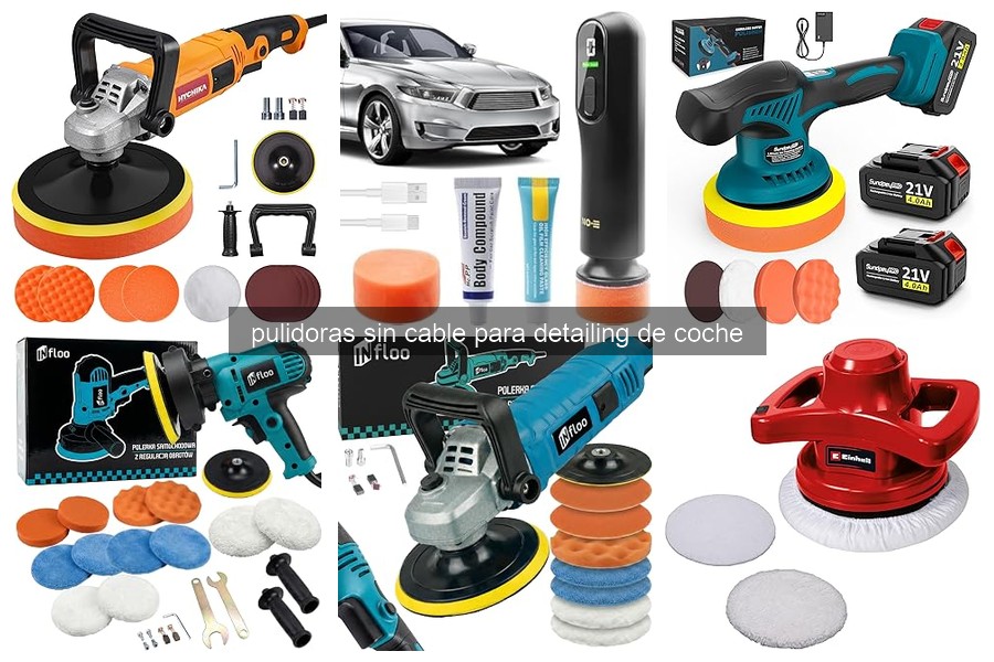 Errores comunes al usar pulidoras sin cable para detailing