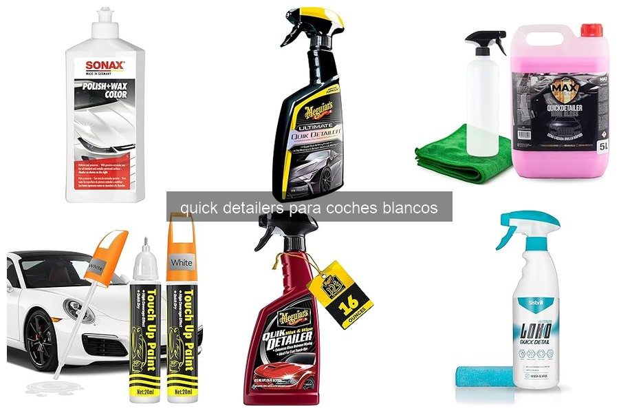 Errores comunes al usar quick detailers en coches blancos