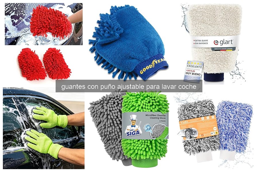 Guantes con Puño Ajustable para Lavar Coche: Características Clave