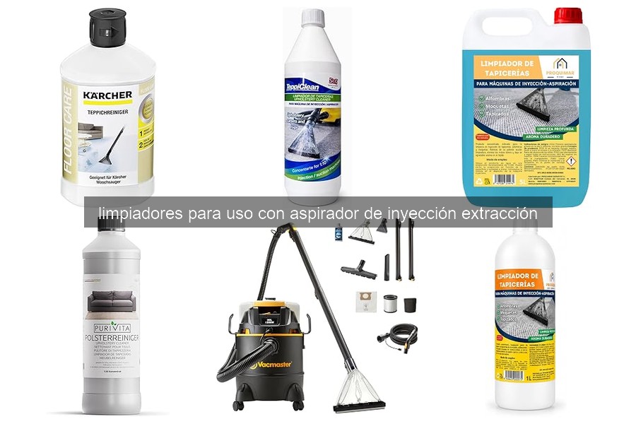 Guía de compra de limpiadores para aspiradores de inyección