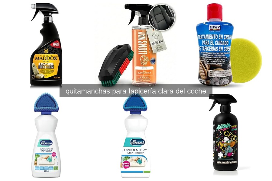 Guía de compra para quitamanchas de tapicería clara