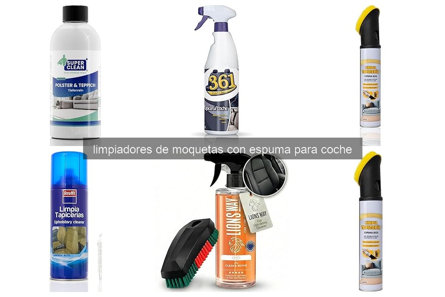 Guía de Uso de Limpiadores de Moquetas con Espuma para Coche