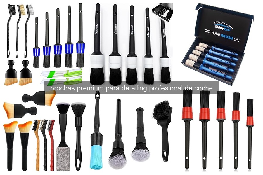 Guía para Elegir Brochas Premium para Detailing de Coche
