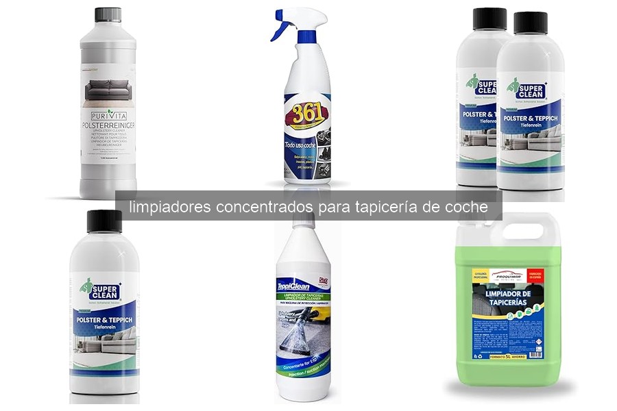Guía para elegir limpiadores concentrados de tapicería de coche