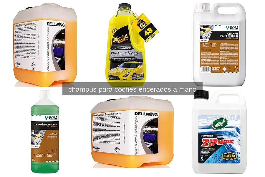 Guía para usar champús en coches encerados a mano