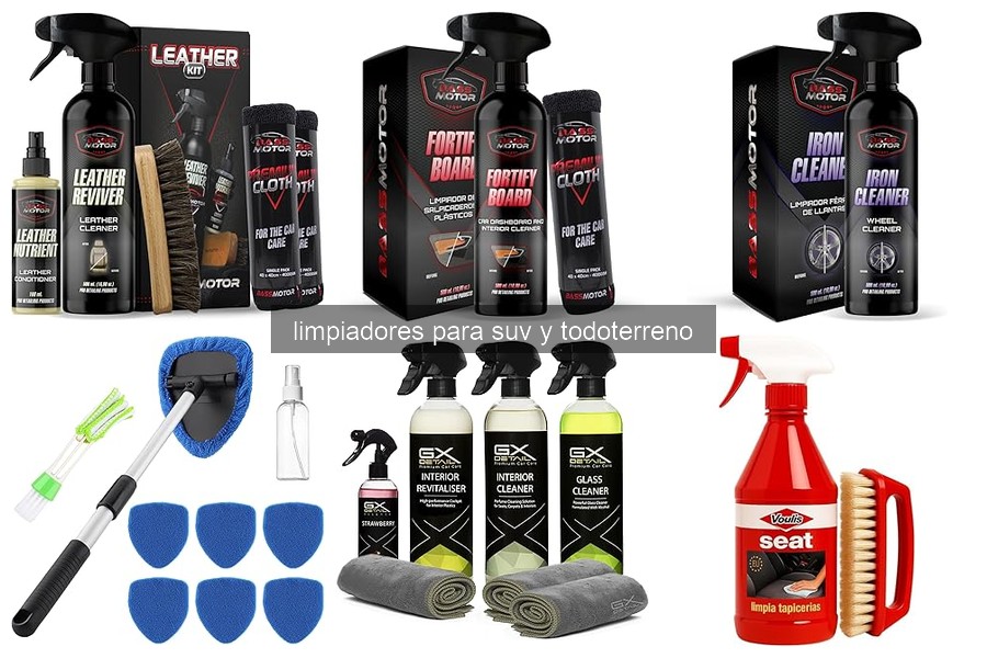 Ingredientes Efectivos en Limpiadores para SUV y Todoterreno