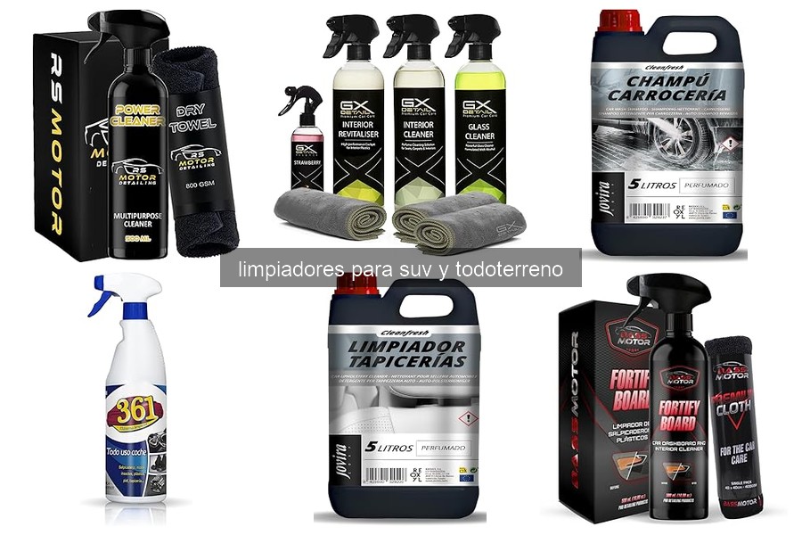 Instrucciones para Limpiar SUV y Todoterrenos Eficazmente