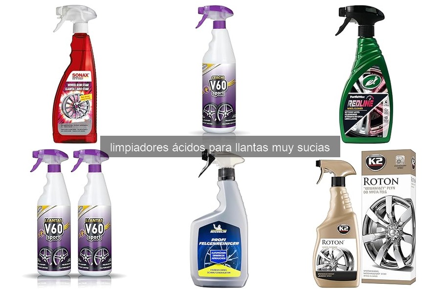 Limpiadores ácidos para llantas: ¿Qué son y cómo funcionan?
