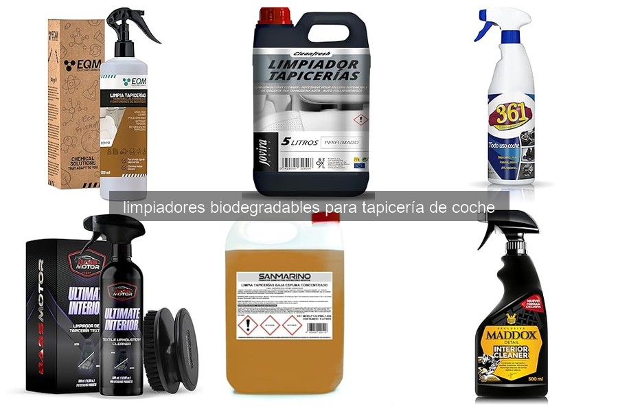Limpiadores biodegradables para tapicería de coche: ¿Qué son?
