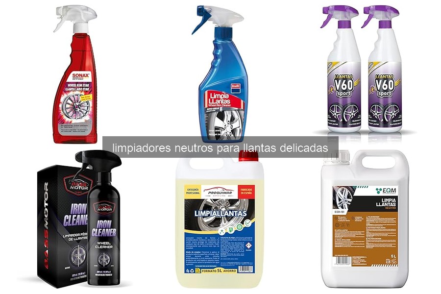 Limpiadores Neutros para Llantas Delicadas: ¿Qué Son?