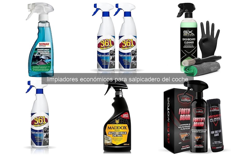 Los mejores limpiadores económicos para el salpicadero del coche