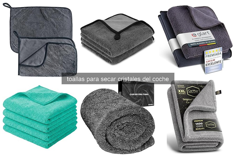 Mantenimiento de Toallas para Secar Cristales del Coche