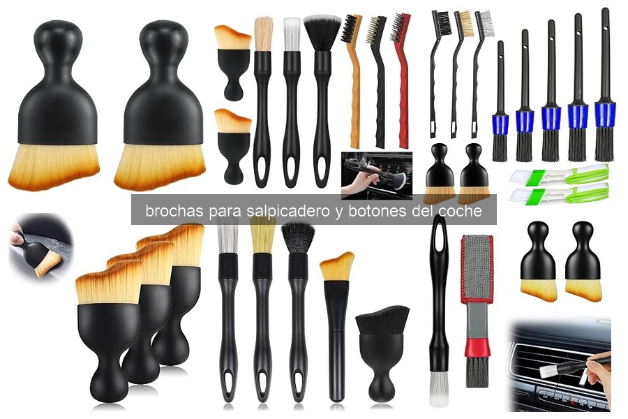 Materiales recomendables para brochas de limpieza de coches