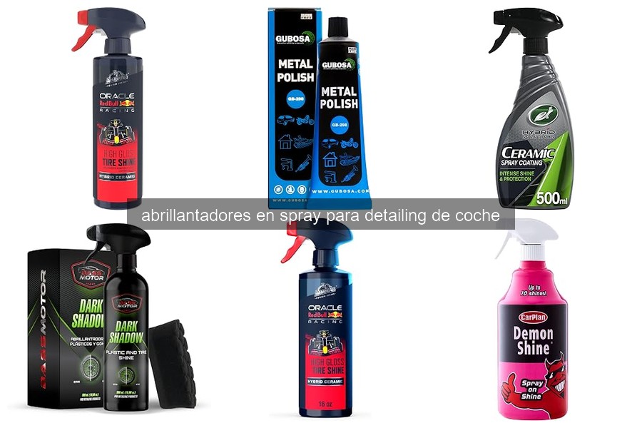 Mejores abrillantadores en spray para coches oscuros 2026