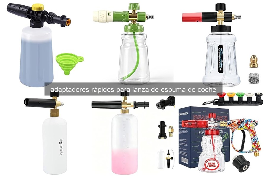 Mejores adaptadores rápidos para lanza de espuma en 2026