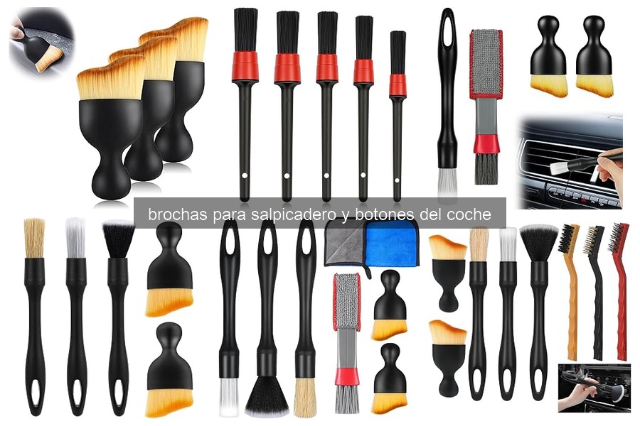 Mejores brochas para limpiar salpicaderos y botones de coche