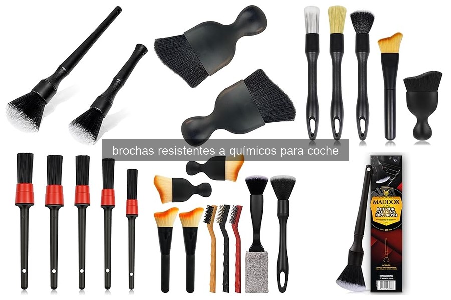 Mejores brochas resistentes a químicos para limpiar tu coche