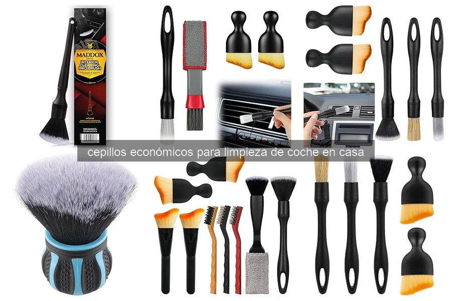Mejores cepillos económicos para limpiar tu coche en casa