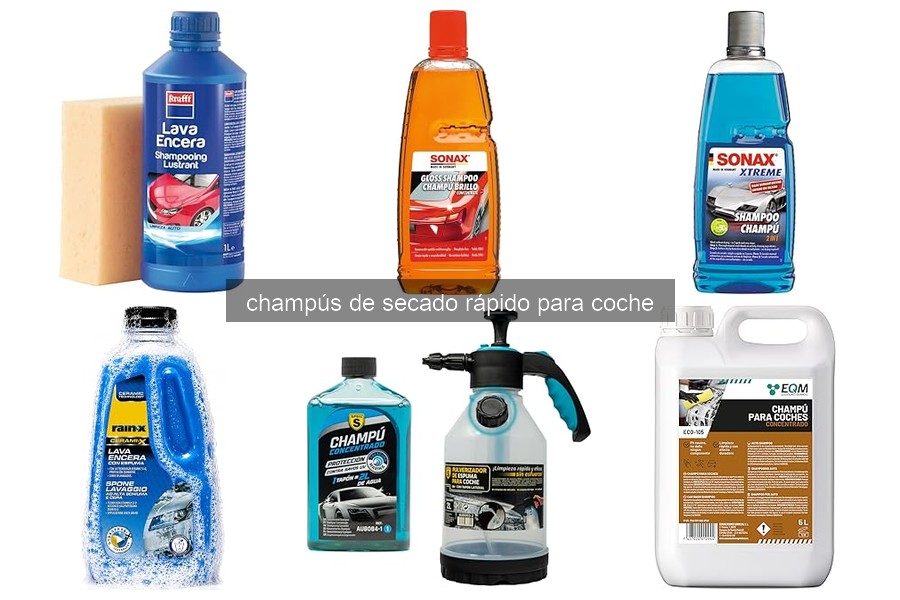 Mejores champús de secado rápido para coche en 2023
