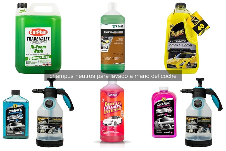 Mejores champús neutros para coches según opiniones de usuarios