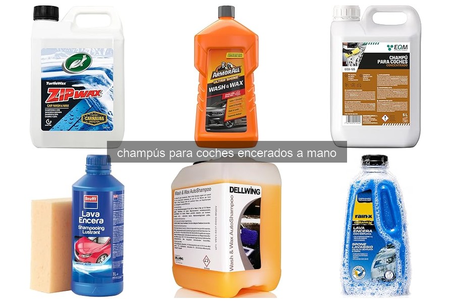 Mejores champús para coches encerados: recomendaciones