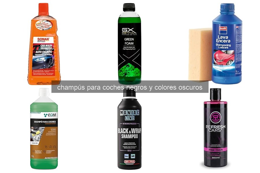 Mejores champús para coches negros y oscuros en 2026