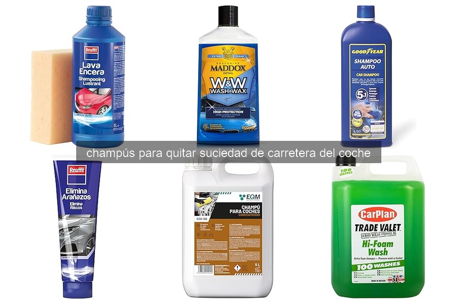 Mejores champús para quitar suciedad de carretera del coche