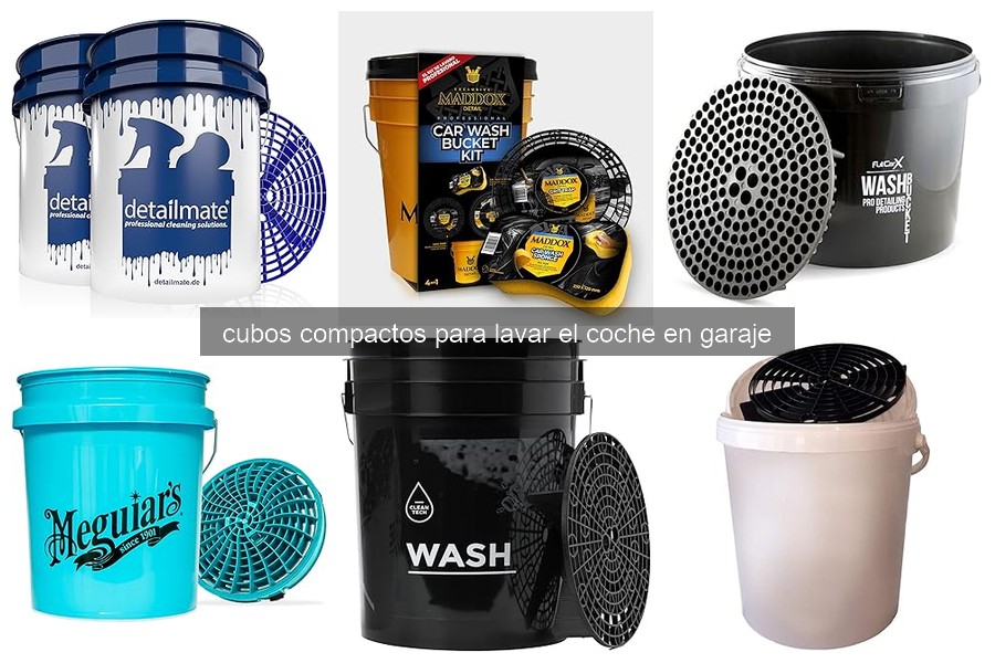Mejores cubos compactos para lavar el coche en casa
