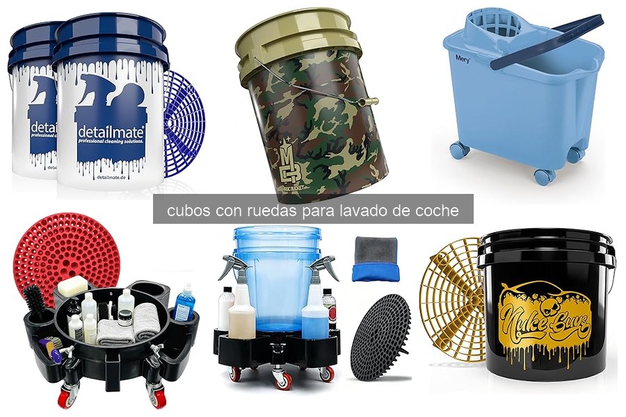 Mejores cubos con ruedas para lavado de coche en 2023
