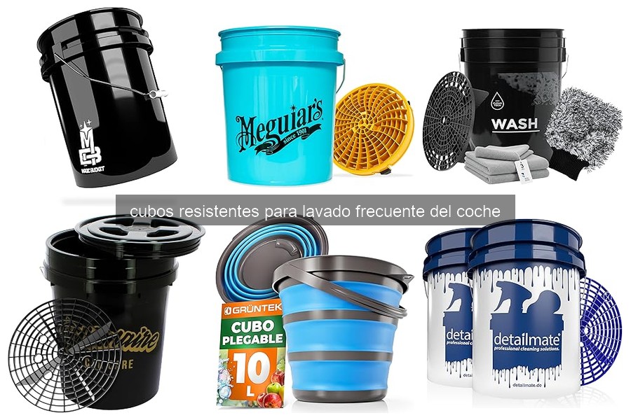 Mejores cubos de lavado para coches en 2023: comparativa