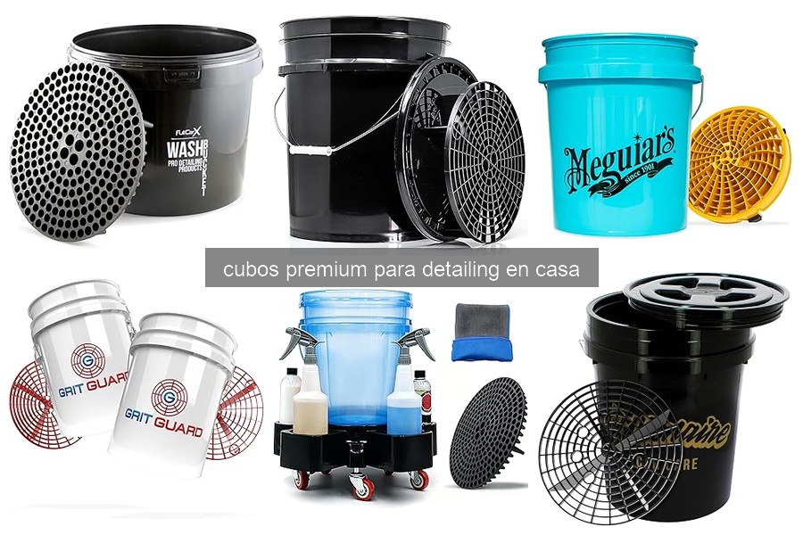 Mejores cubos premium para detailing en casa 2023
