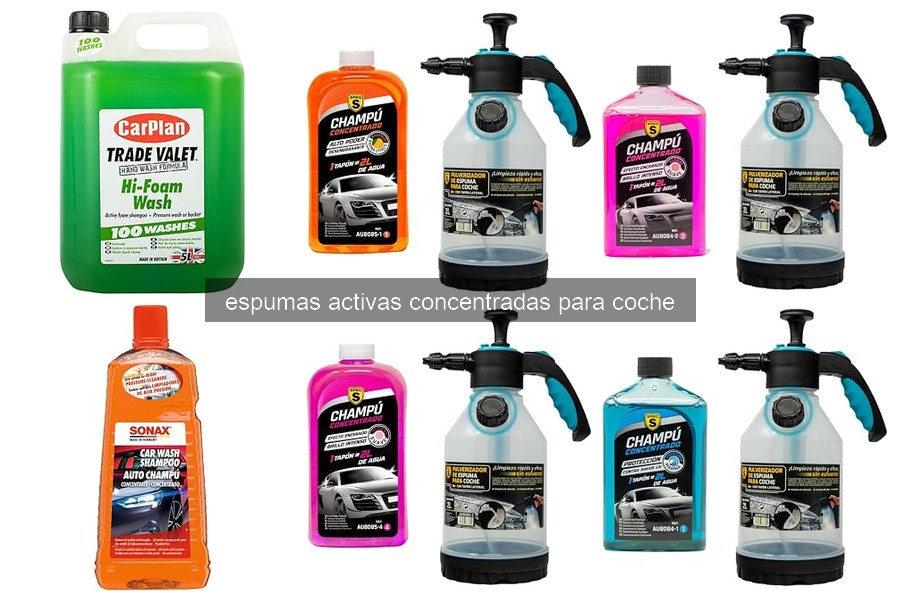 Mejores espumas activas concentradas para limpiar coches