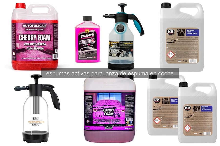 Mejores espumas activas para lanza de espuma en coche 2026