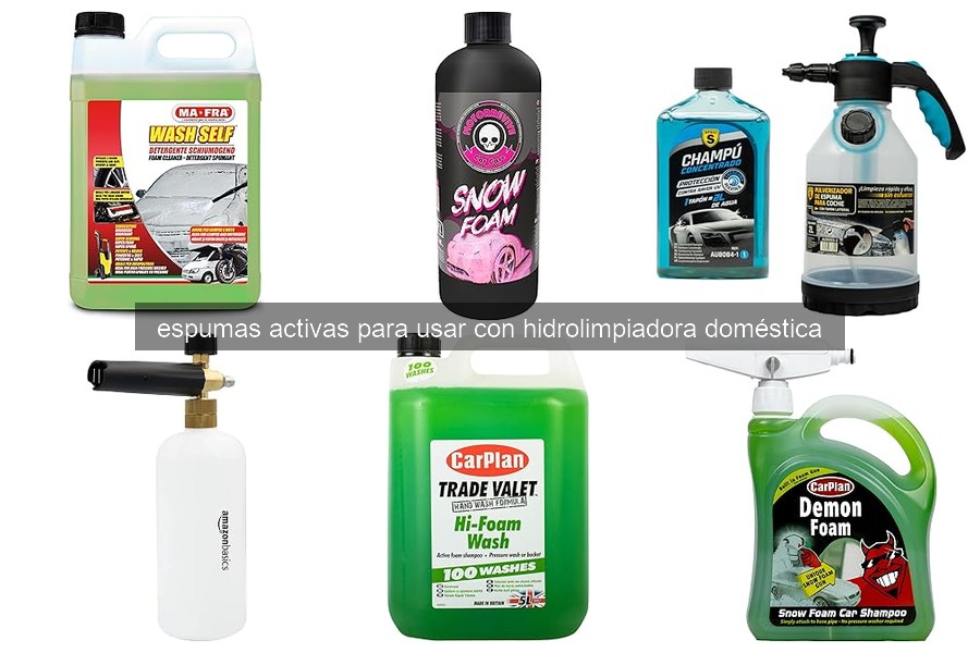 Mejores espumas activas para limpiar coches en casa