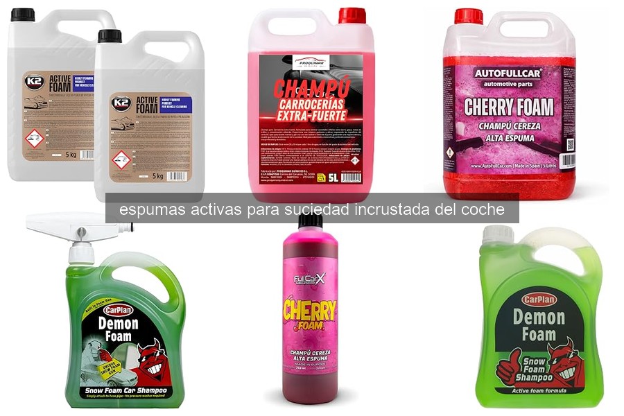 Mejores espumas activas para suciedad incrustada del coche