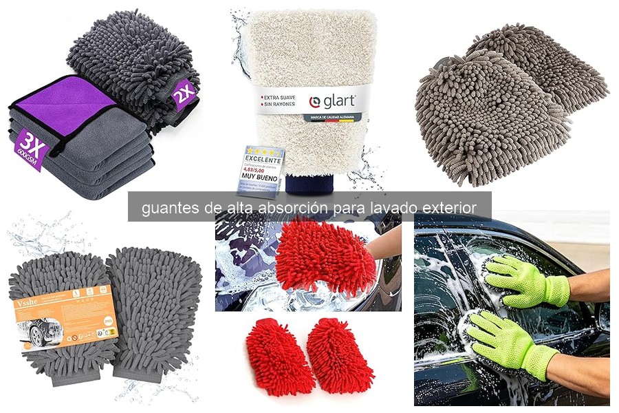 Mejores guantes de alta absorción para lavado de coches 2023