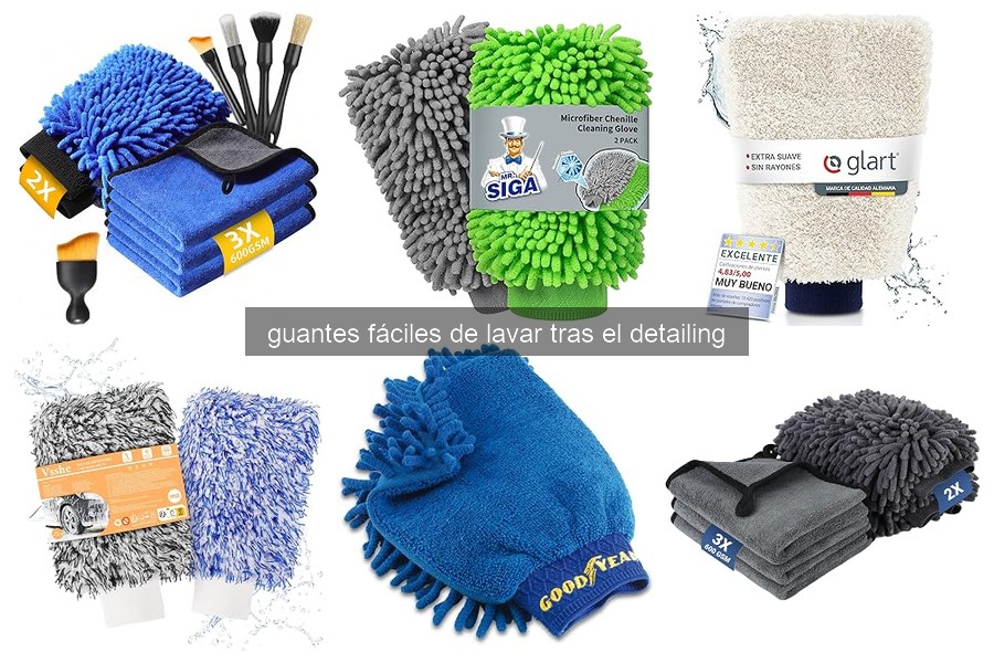 Mejores guantes para detailing fáciles de lavar en 2026