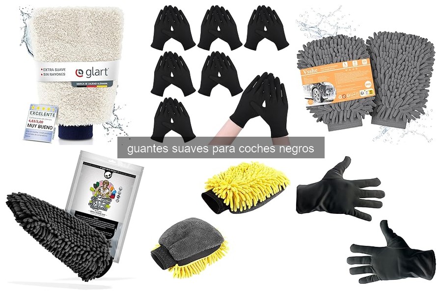 Mejores guantes suaves para coches negros en 2026