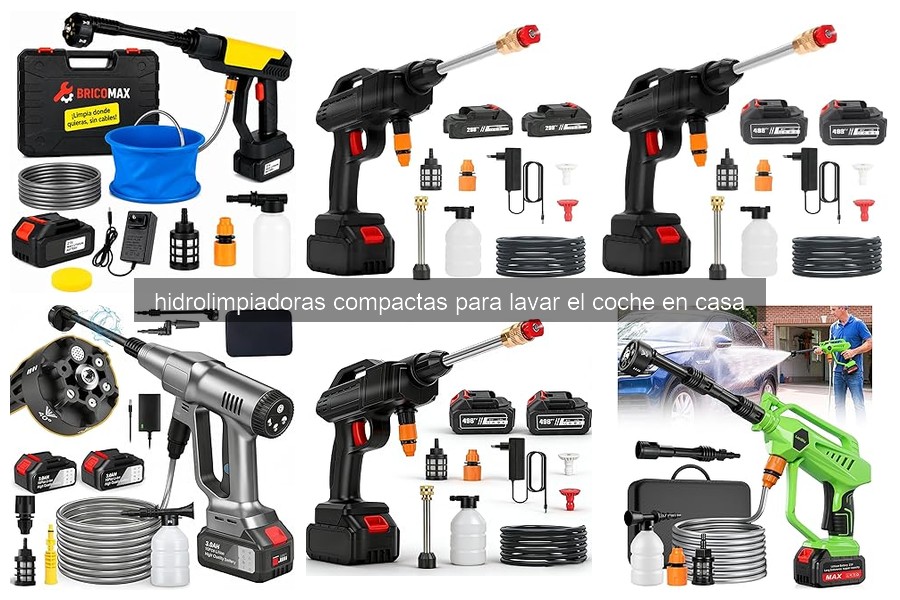Mejores hidrolimpiadoras compactas para lavar el coche en casa