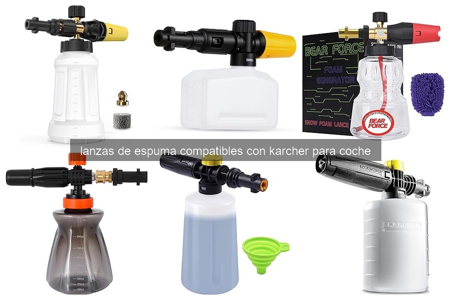 Mejores lanzas de espuma Karcher en 2023: comparativa y análisis