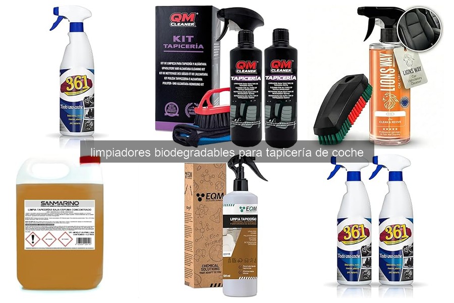 Mejores limpiadores biodegradables para tapicería de coche