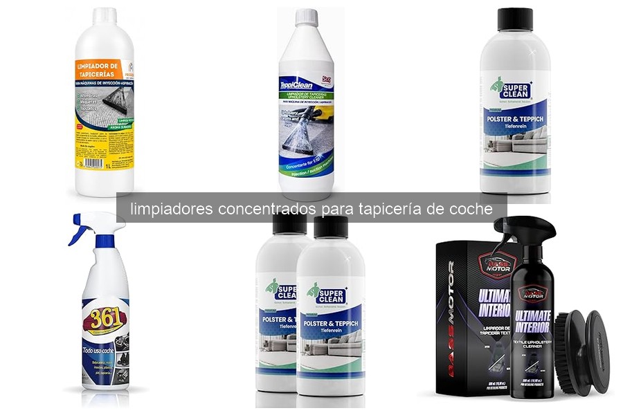 Mejores limpiadores concentrados para tapicería de coche en 2026