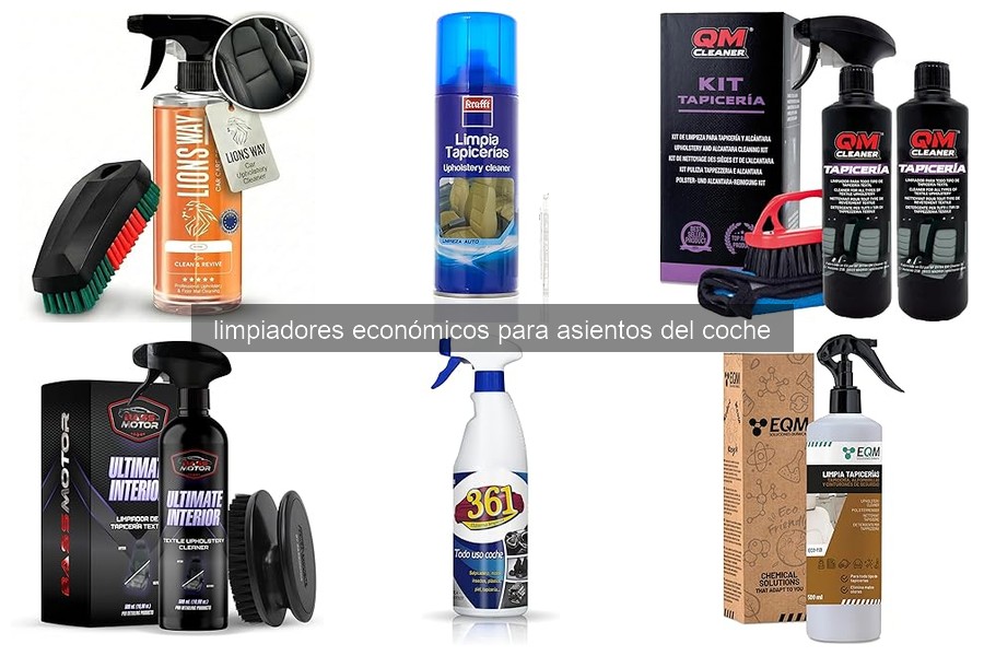 Mejores limpiadores económicos para asientos de coche en 2026